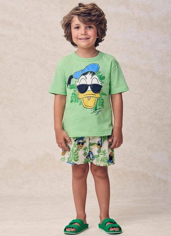 Youccie - Camiseta do Pato Donald Verde 3