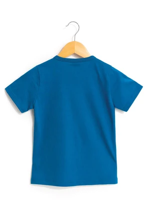 Multimarcas - Camiseta em Malha Azul - MULTIMARCAS
