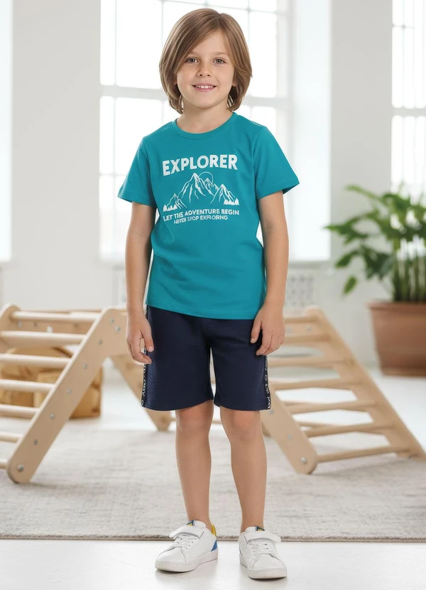 Multimarcas - Camiseta em Malha Azul 4