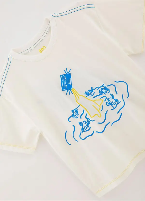 Bento - Camiseta em Malha Branco 2