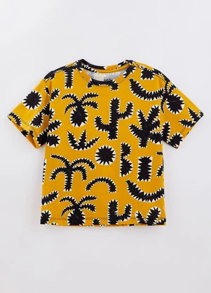Bento - Camiseta em Malha D Algodão Abacaxilo Amarelo - BENTO