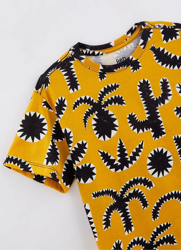 Bento - Camiseta em Malha D Algodão Abacaxilo Amarelo 2