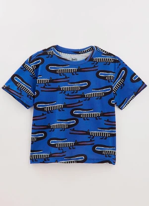 Bento - Camiseta em Malha de Algodão Jacarudo Azul - BENTO