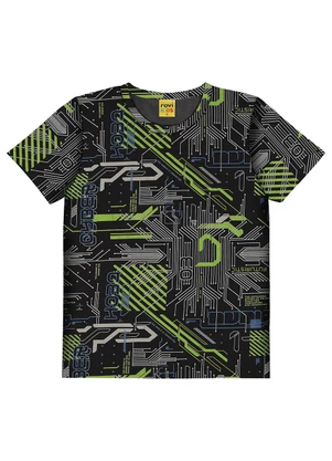 Rovi Kids - Camiseta Infantil Masculina Estampada Preto - ROVI KIDS
