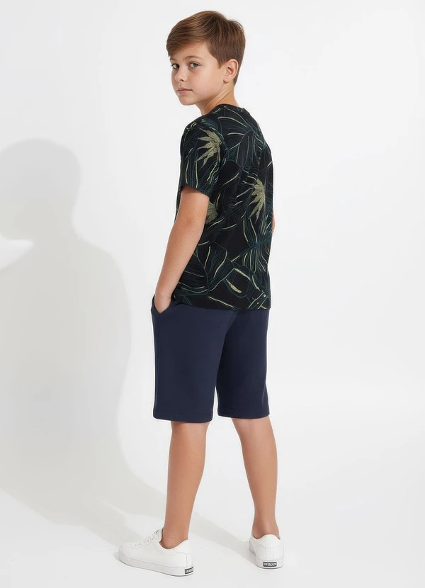 Multimarcas - Camiseta em Malha Estampada Preto 2