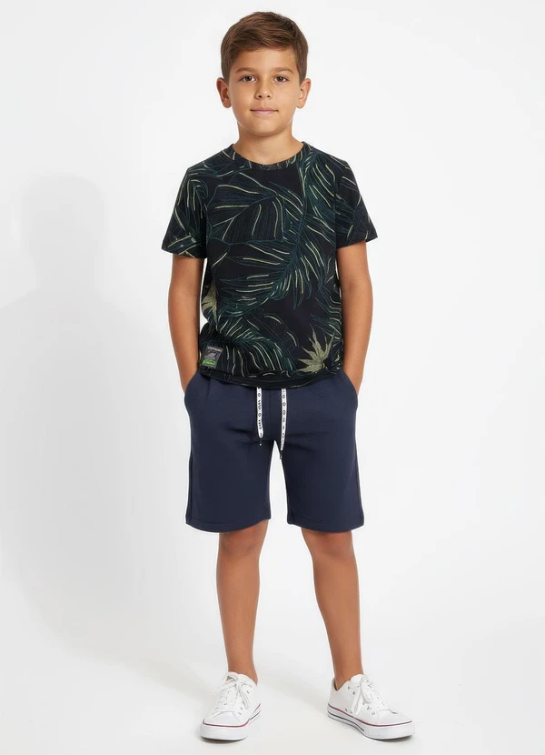 Multimarcas - Camiseta em Malha Estampada Preto 3