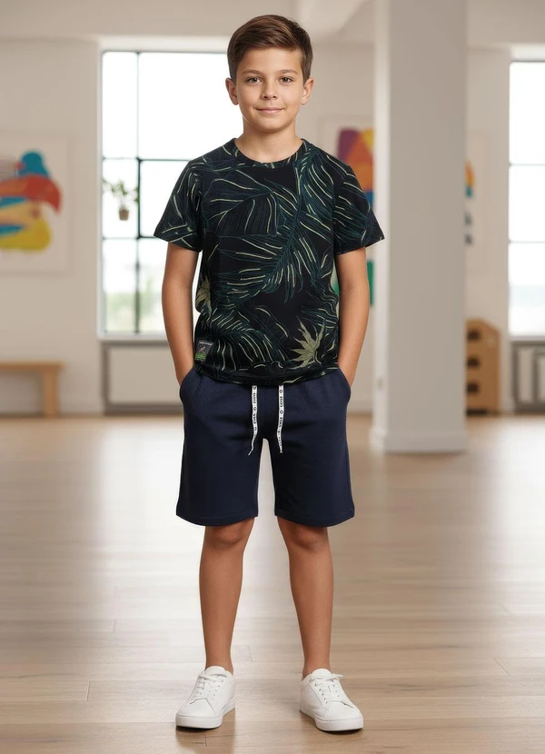 Multimarcas - Camiseta em Malha Estampada Preto 4