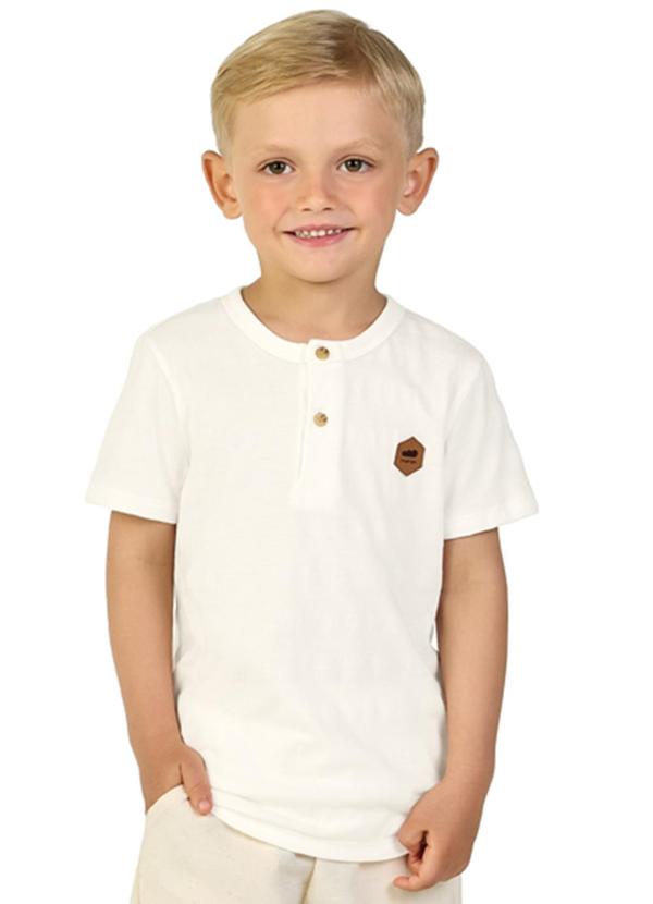 Marlan - Camiseta em Malha Maquinetada Espanha Bege