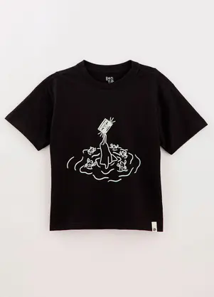 Bento - Camiseta em Malha Preto - BENTO