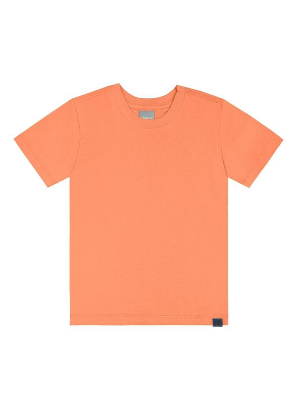 Quimby - Camiseta em Meia Malha Laranja