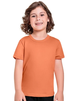 Bee Loop - Camiseta em Meia Malha Menino Laranja - BEE LOOP