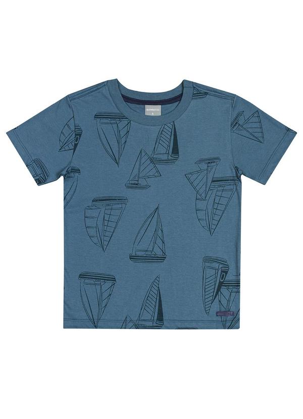 Quimby - Camiseta em Meia Malha para Menino Azul 3