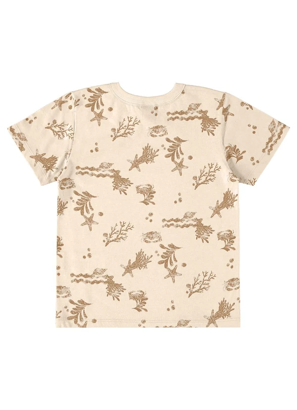 Bee Loop - Camiseta em Meia Malha para Menino Bege 2