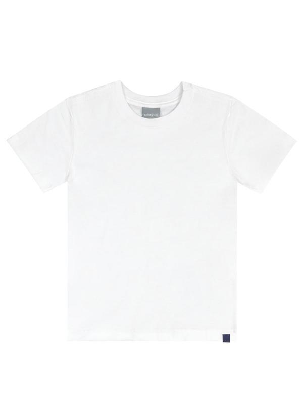 Quimby - Camiseta em Meia Malha para Menino Branco