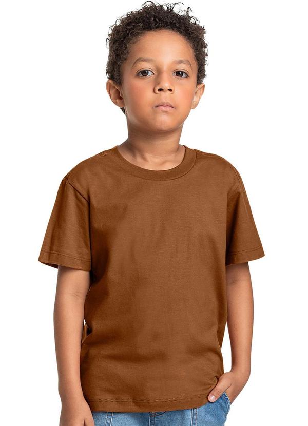 Quimby - Camiseta em Meia Malha para Menino Marrom