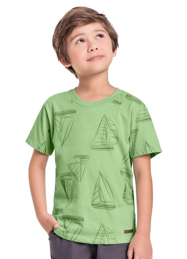 Quimby - Camiseta em Meia Malha para Menino Verde