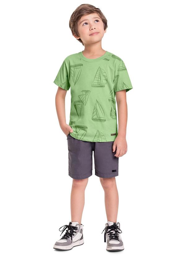 Quimby - Camiseta em Meia Malha para Menino Verde 2