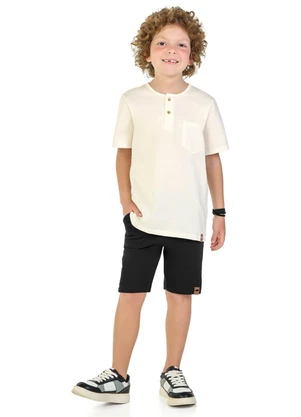 Marlan - Camiseta em Meia Malha Penteada Bege - MARLAN