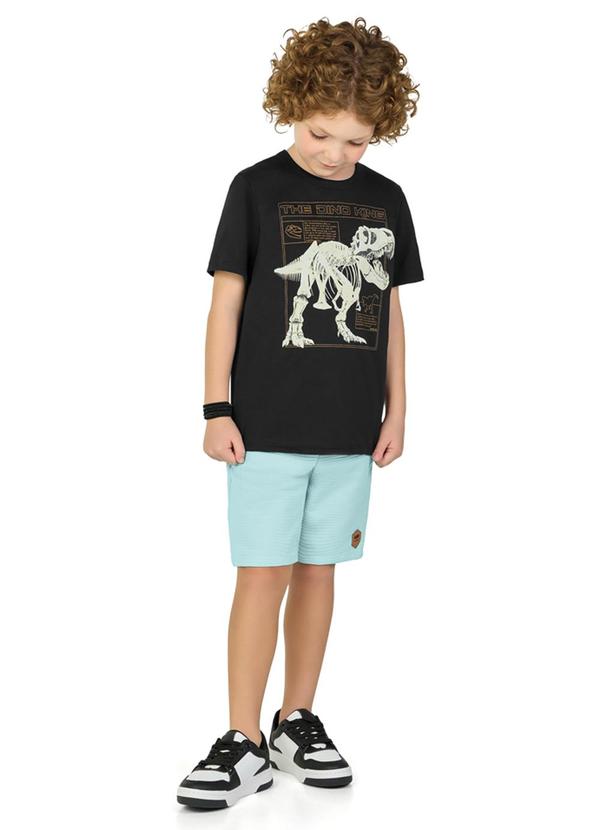 Marlan - Camiseta em Meia Malha Penteada Preto 2