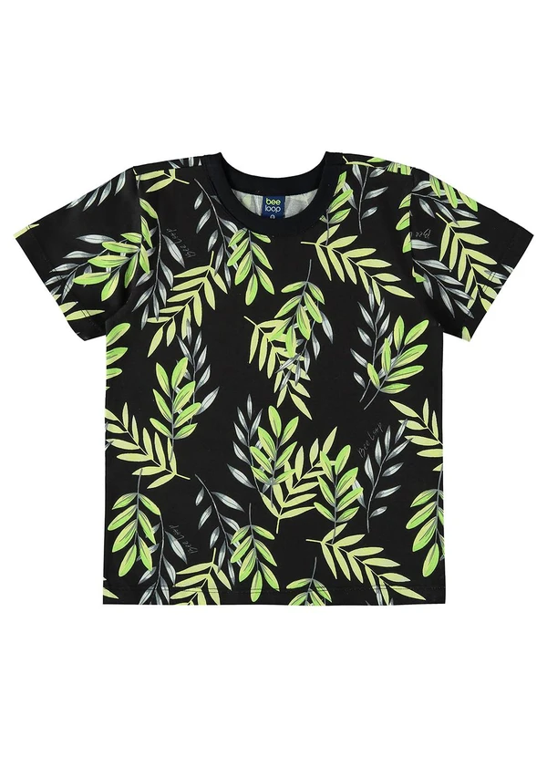 Bee Loop - Camiseta em Meia Malha Preto