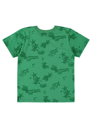 Bee Loop - Camiseta em Meia Malha Verde - BEE LOOP