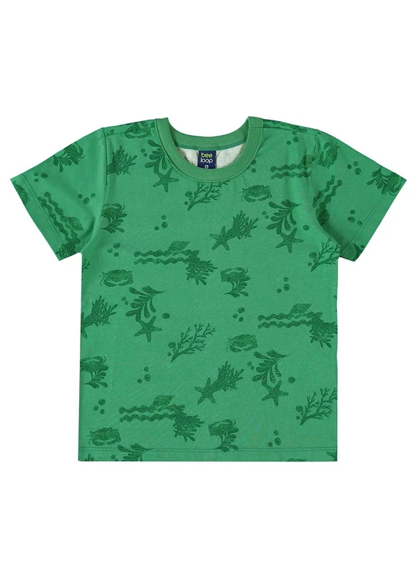 Bee Loop - Camiseta em Meia Malha Verde
