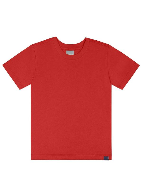Quimby - Camiseta em Meia Malha Vermelho
