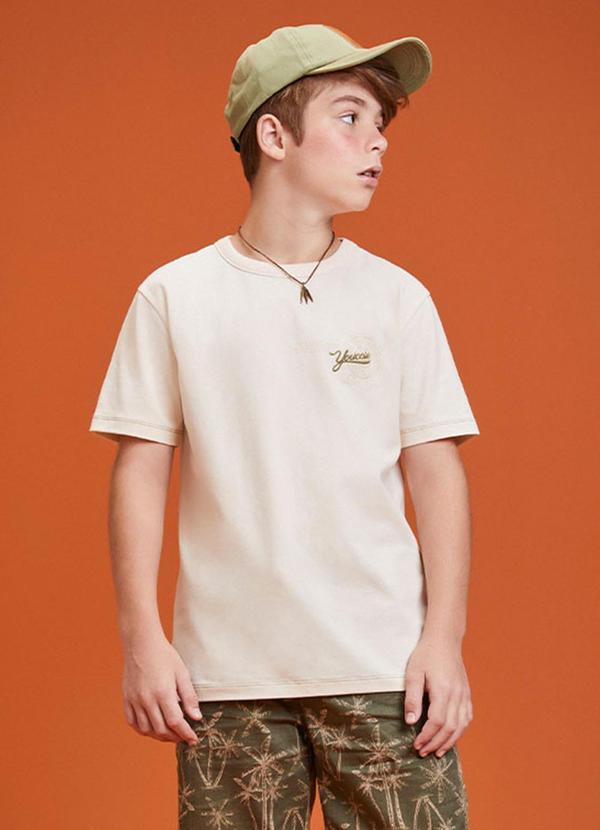 Youccie - Camiseta Essential Creme Creme