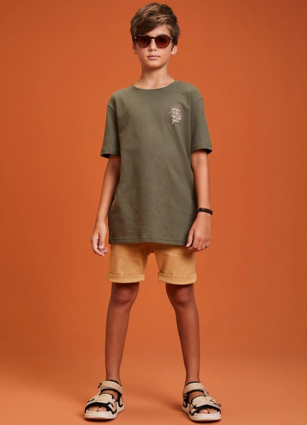 Youccie - Camiseta Essentials Verde Militar Verde 3