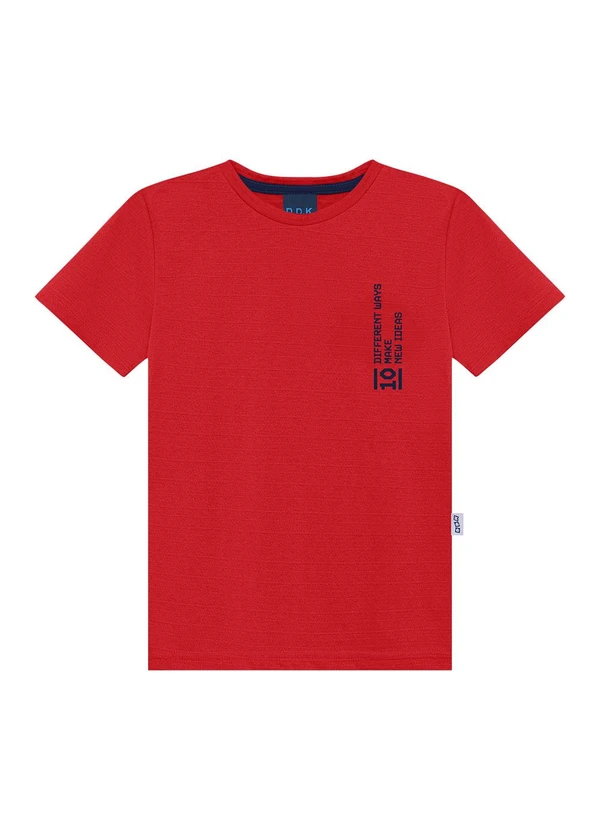 Ddk - Camiseta Estampa 10 Different Ways Vermelho