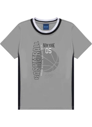 Ddk - Camiseta   Estampa Basketball New York 05 Cinza - DDK