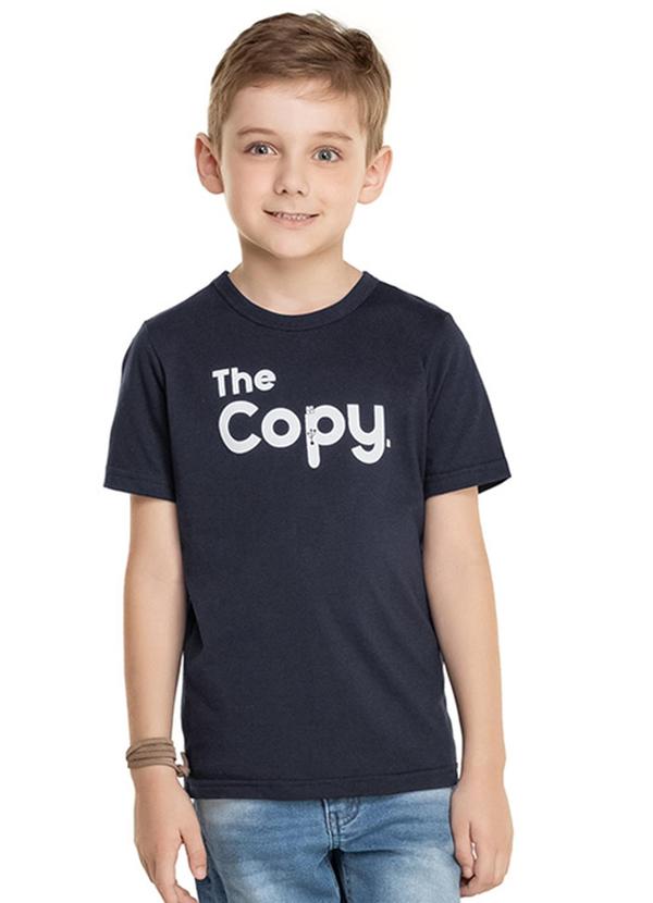 Alenice - Camiseta Estampa Pais e Filhos Menino Azul