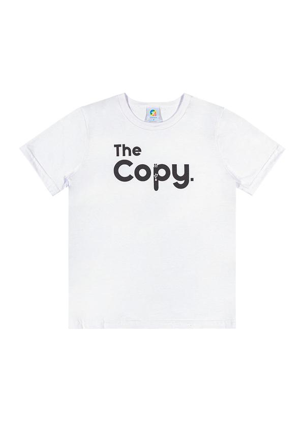 Alenice - Camiseta Estampa Pais e Filhos Menino Branco