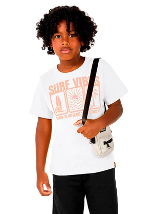 Marlan - Camiseta Estampa Relevo 3d Branco - MARLAN