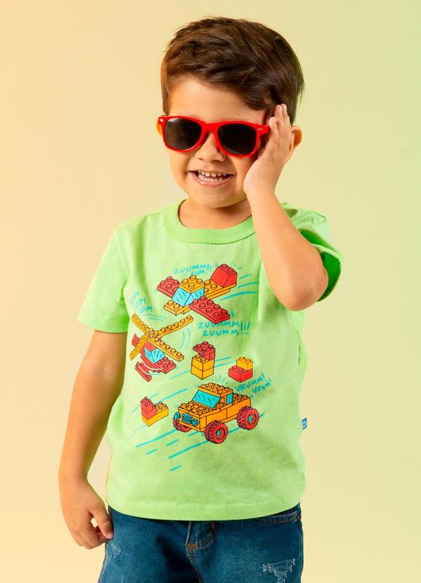 Cativa Kids - Camiseta Estampada Lego Verde