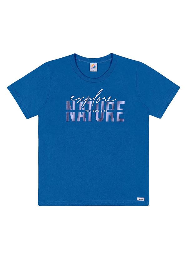 Alenice - Camiseta Explore Nature Menino Azul
