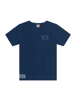 Brandili - Camiseta Flamê Infantil Menino de Skate Azul - BRANDILI