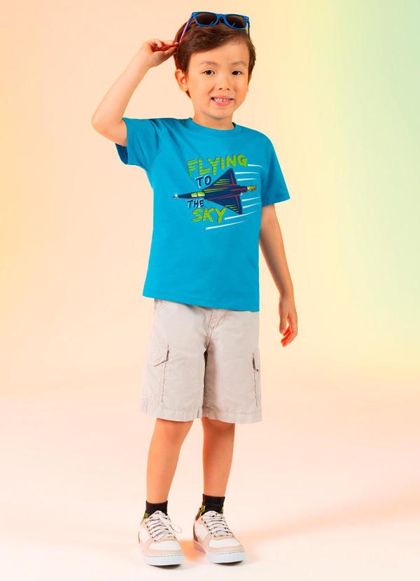 Cativa Kids - Camiseta Flying To The Sky Azul 2