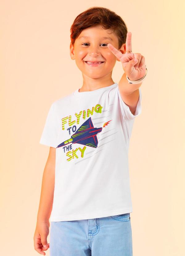 Cativa Kids - Camiseta Flying To The Sky Branco