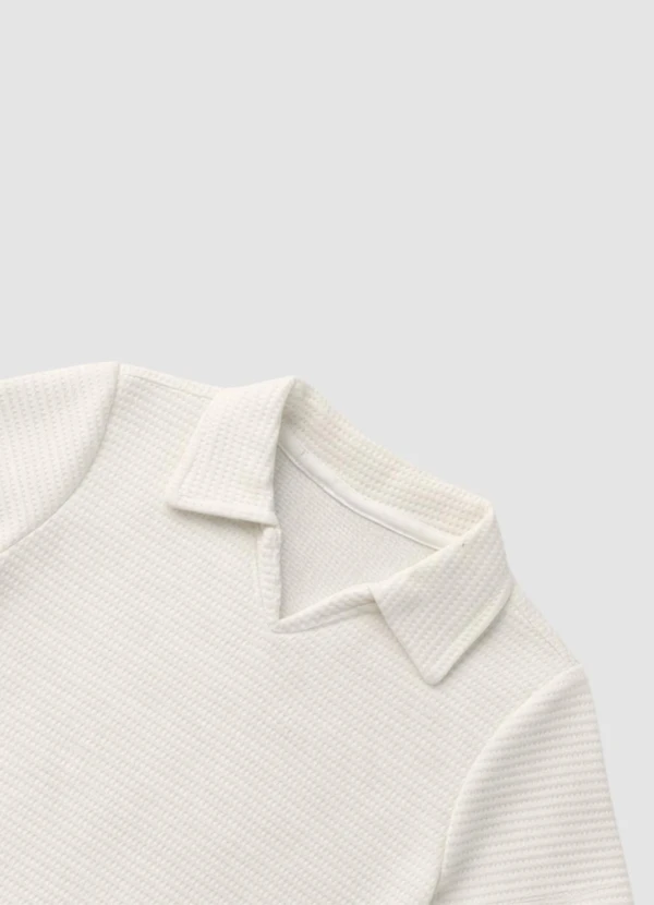 Turminha - Camiseta Gola Cubana Menino Off White 5