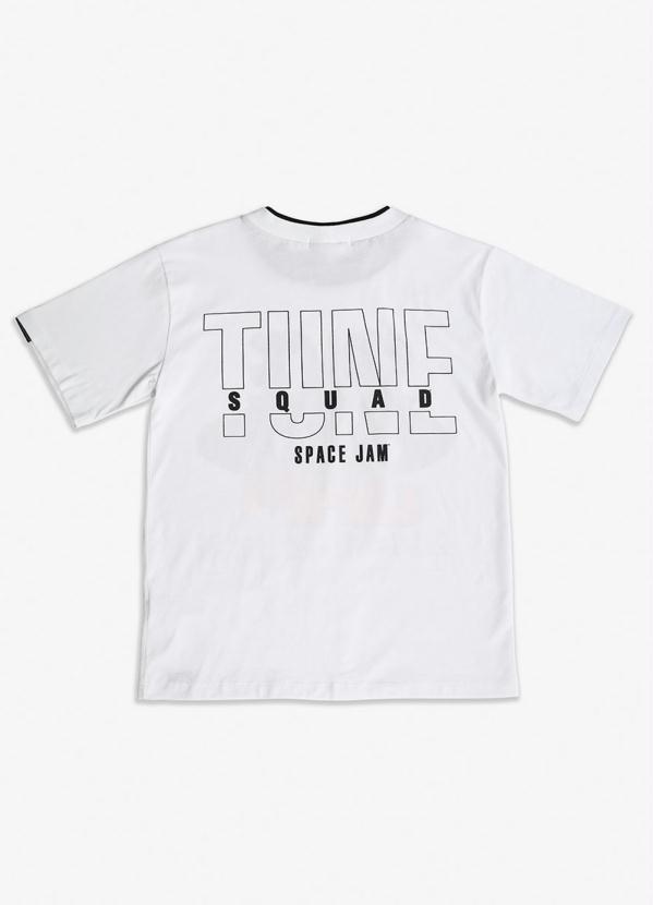 Youccie - Camiseta Gola Dupla Space Jam Branca 4
