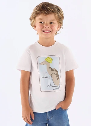 Up Baby - Camiseta Good Vibes Algodão Branco - UP BABY