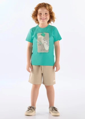 Up Baby - Camiseta Good Vibes Algodão Verde - UP BABY