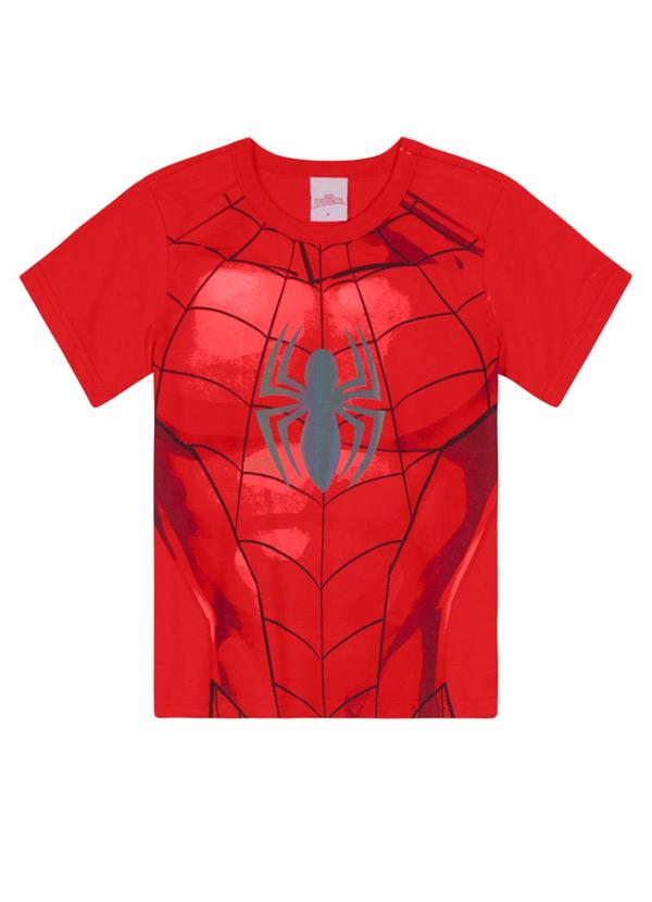 Brandili - Camiseta Homem Aranha Infantil Menino Vermelho 3