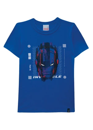 Malwee Kids - Camiseta Homem de Ferro® Azul Royal - MALWEE KIDS