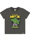 Malwee Kids - Camiseta Hulk em Puff Menino Cinza Chumbo - variação: Cinza Chumbo