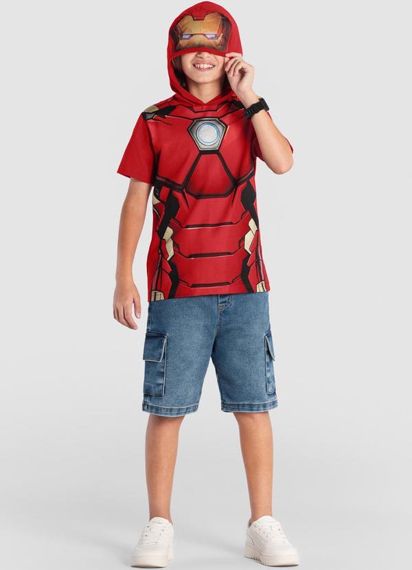 Brandili - Camiseta Inf. Menino dos Vingadores Vermelho 2
