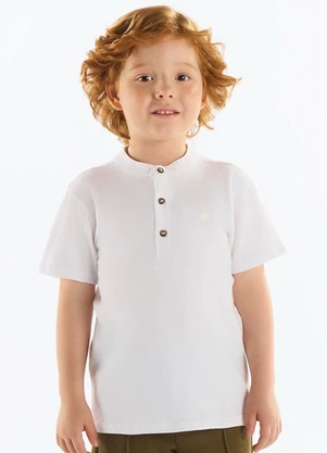 Up Baby - Camiseta Infantil Algodão Branco - UP BABY
