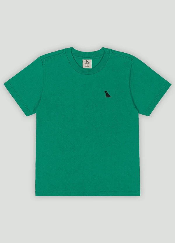 Quimby - Camiseta Infantil Básica para Menino Quimby Verde