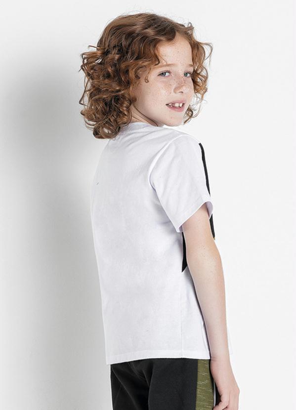 Outlet - Camiseta Infantil Branca com Recortes 2